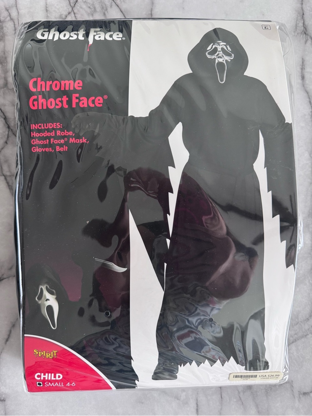 Chrome Ghost Face Kids Costume